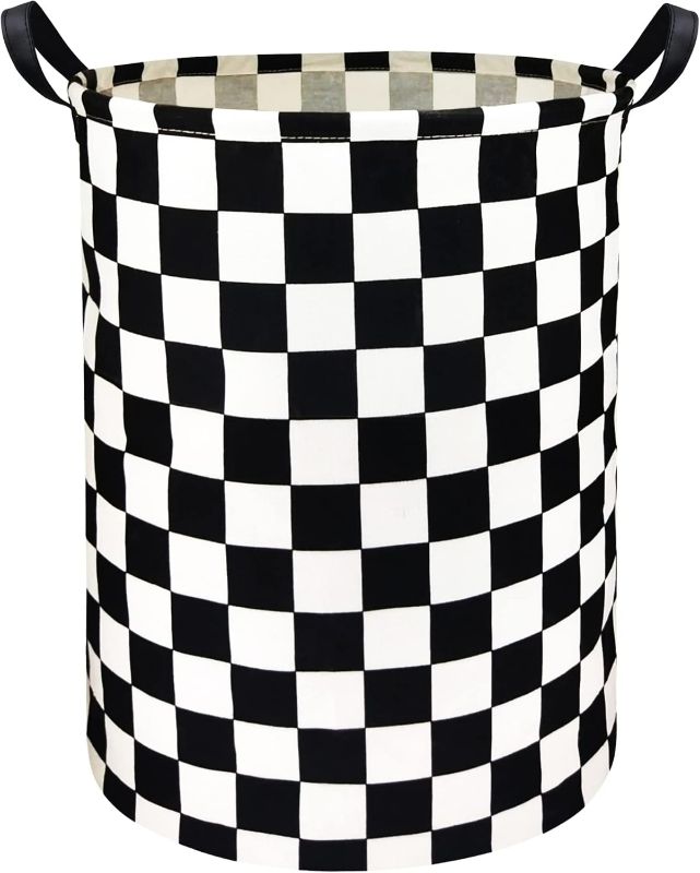 Photo 1 of HIYAGON Boys Laundry Basket hamper Kids Hamper Car Toy Organizer Bins for Room Decor,Gift Basket for Bedroom(Racing Flag)