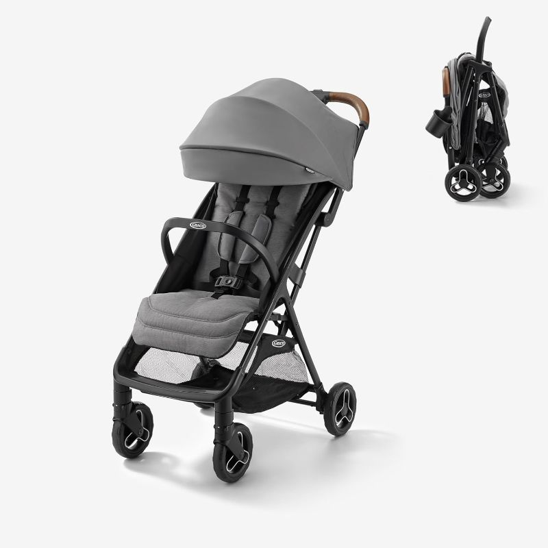 Photo 1 of Graco Ready2Jet Compact Stroller – Overhead Friendly Compact Travel Stroller with Automatic Fold, Kingston