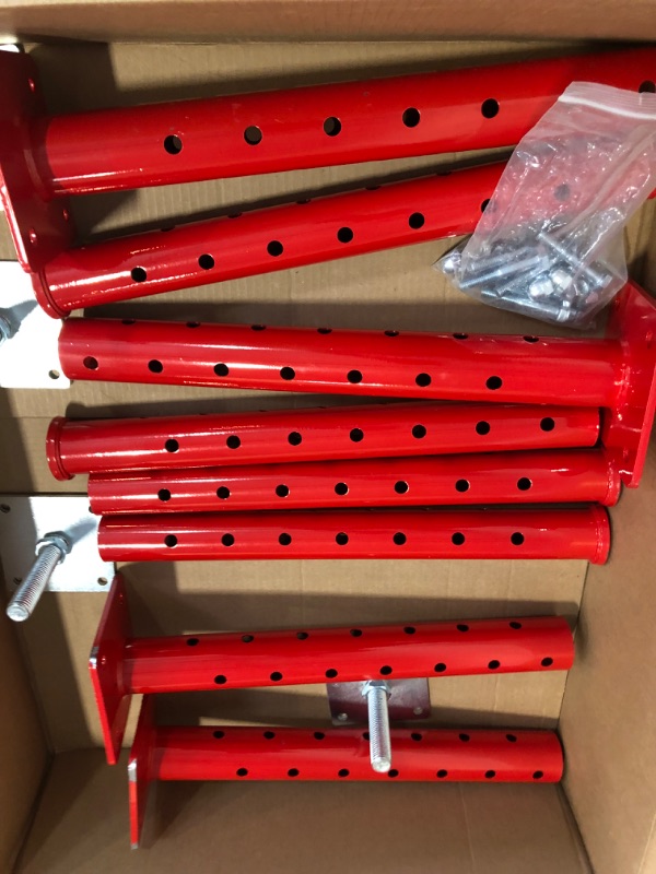 Photo 1 of 4 PCS Basement Floor Jack,House Jacks for Leveling,18.5-34.6" Adjustable Height Range,Load Capacity Up to 4400 lb(Each),Telescoping Jack for Temporary Support