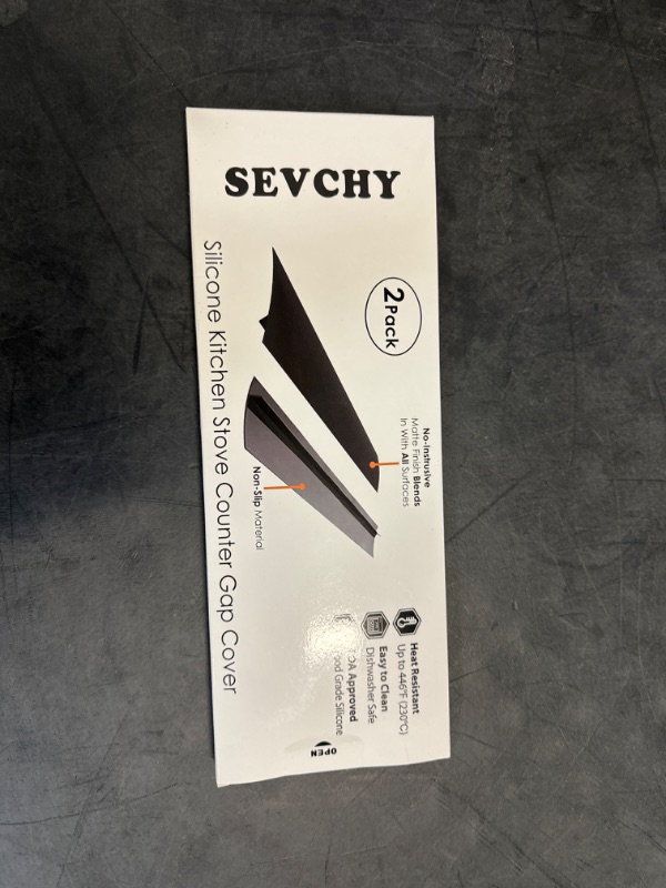 Photo 1 of SEVCHY Silicone Stove Gap Covers (2 pack), Oven Gap Filler, Heat Resistant Stove Gap Filler, Seal Gap between Stovetop and Counter, Easy Clean (21 inch, Black)