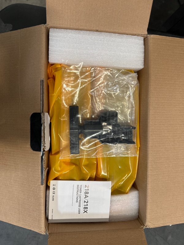 Photo 1 of 218A Toner Cartridges 4 pack Compatible for HP 218A W2180A 218X W2180X for Color Pro MFP 3301fdw 3201dw 3301sdw 3301cdw 3201 3301 Series Printer ink Scanner Copier W2181A W2182A W2183A Black (NO Chip)