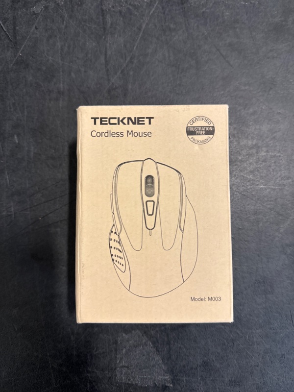 Photo 1 of TECKNET Wireless Mouse, 2.4G Ergonomic Optical Mouse, Computer Mouse for Laptop, PC, Computer, Chromebook, Notebook, 6 Buttons, 24 Months Battery Life, 4000 DPI, 6 Adjustment Levels