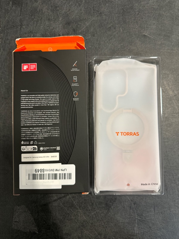 Photo 1 of TORRAS Pale Apricot Magnetic for Galaxy S25 Ultra Case [Fit for Magsafe] Ring Stand, Shockproof Translucent Slim Protective Phone Cover for S25 Ultra, Apricot