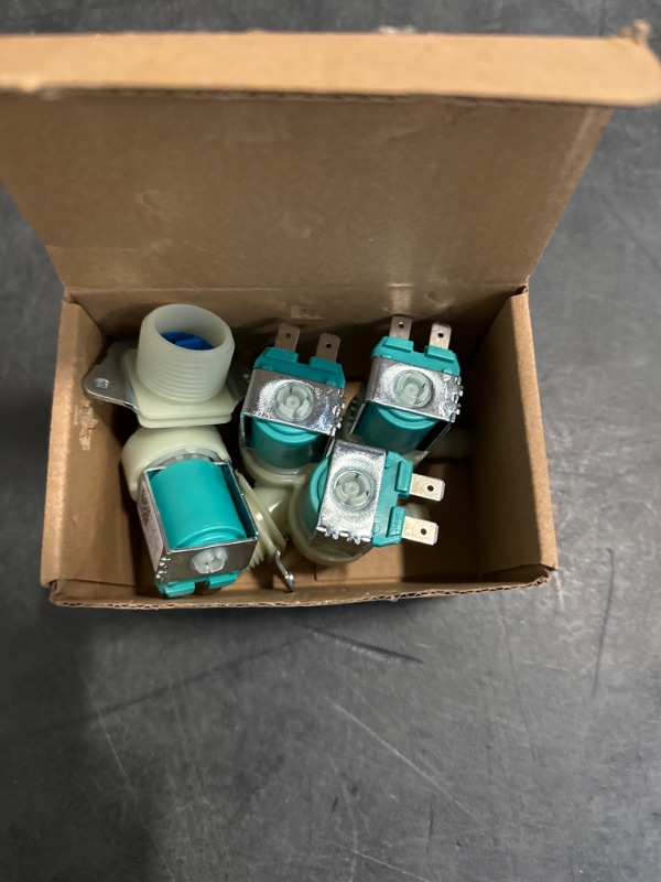 Photo 1 of 5220FR2075L And 5220FR2006H Cold & Hot Washer Water Inlet Valve Replacement for LG & Kenmore, Replace 5221ER1003A 5220FR2006L 5221ER1003C 5220FR2006Q 5221ER1003D etc.