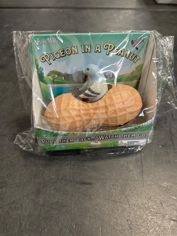 Photo 1 of Accoutrements Archie Mcphee Pigeon in a Peanut Pull Back Toy Car (13038)