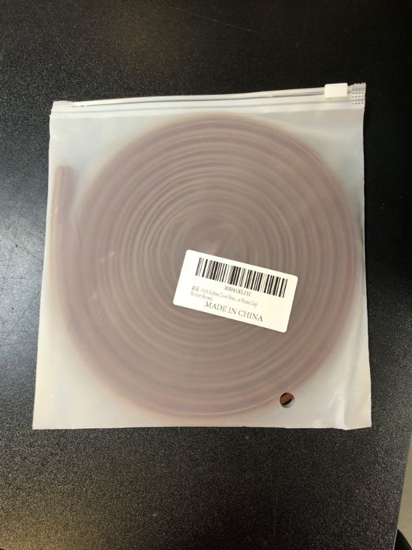 Photo 2 of 9.8 ft Rubber Door Weather Stripping Door Seal Strip for Doors & Windows,Self-Adhesive Door Insulation Strip, Soundproof Door Sealers for Door Frame Gap Blocker,Brown