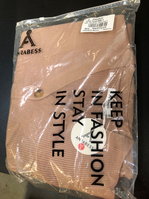 ANRABESS Women's Cardigan 2024 Trendy Open Front Oversized Button