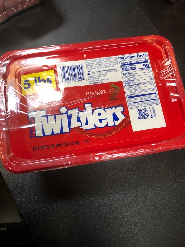 Photo 2 of exp 01/2025-------Twizzlers Twists, Strawberry - 5 lb box