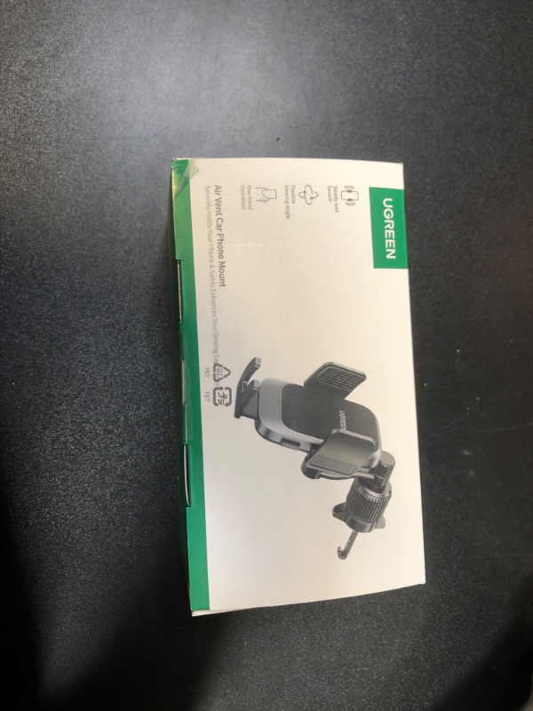 Photo 1 of UGREEN Car Phone Holder Mount with Swing Arm Not Block Air Vent, Phone Mount for Car Wider Clamp Clip Cell Phone Holder Air Vent Compatible with 2024 iPhone 16 15 14 Pro Max Plus 4.7"-7.2" Smartphones