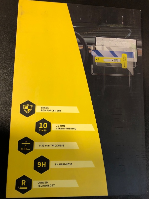 Photo 1 of Tesla Model Y Screen Protector 2023 Tesla Model 3 Screen Protector High Aluminum Reinforced Protector Auto-Calibration Kit Accessory,Easy to Install,Full Coverage,Anti-Glare.FUGTBLESS…