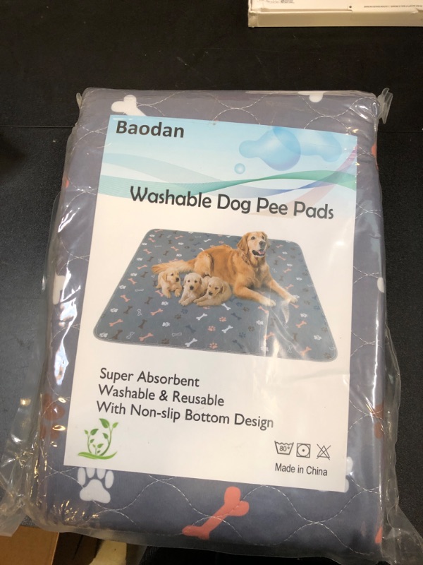 Photo 2 of Baodan Washable Pee Pads for Dogs Puppy Pads, Extra Large 72”x72” Super Absorbent Reusable Puppy Training Pads, Waterproof Potty Pads for Dog Playpen Crate, Protects Bed Floor Sofa