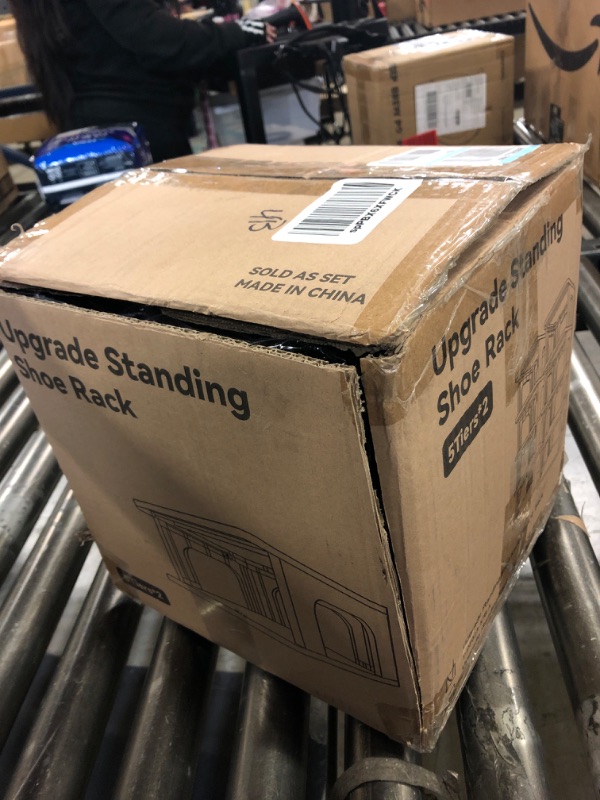 Photo 1 of TRZZ 10-Tier Small Shoe Rack for Entryway, DIY Small Shoe Organizer, Removable Partition Mini Shoe Shelf for Closet, Small Space (Plastic, Black)