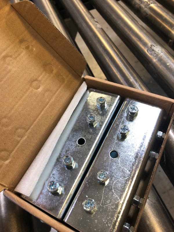 Photo 1 of 2 PCS U Shaped Splice Fittings Strut Connector Bracket External Channel Coupler, 7 Gauge Metal Strut Channel Joiner Support Fit for 1/2" Bolt in 1-5/8" Strut Channel, Steel Electrogalvanized