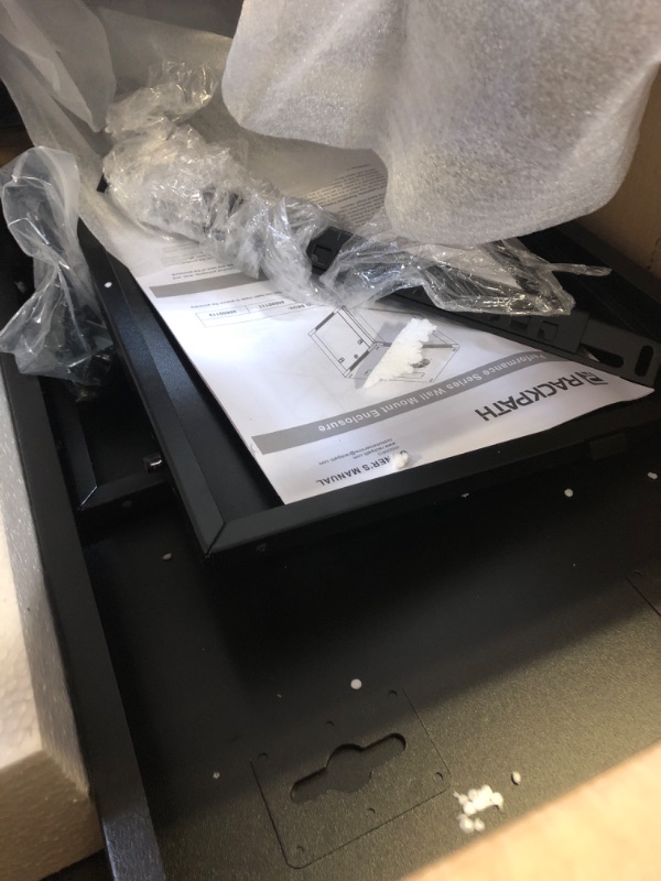 Photo 1 of RackPath 9U Performance Wall Mount Server Cabinet Network Rack Enclosure, Quiet Cooling Fan, Locking Glass Door, Black