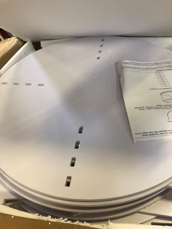 Photo 1 of Hestiasko Rotating Shoe Rack Tower, 7 Tier Spinning Shoe Rack Tower, Center Hollow Rotating Shoe Rack Tower 360°, Easy to Assemble, Round Shoe Rack for Entryway Living Room Hallway - White