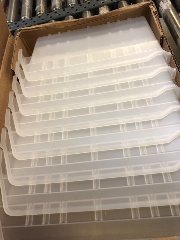 Photo 2 of Akro-Mils 30080 Plastic Nesting ShelfMax Storage Bin Box, (12-Inch x 8-Inch x 6-Inch), Clear, (8-Pack)