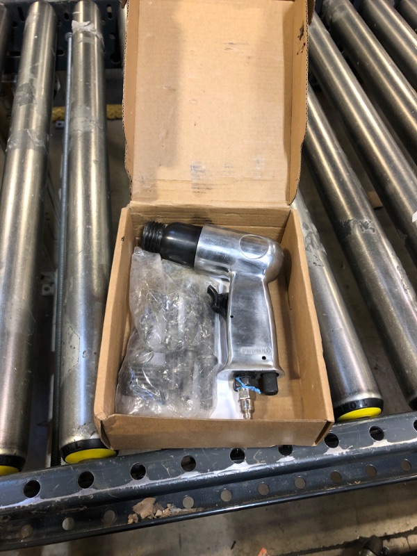 Photo 1 of PROSHI 150mm air hammer kit 4-chisels, 4500 BPM, pneumatic hammer shovel tool, air chisel pneumatic shovel tool, pneumatic tools, air shovel by PROSHI