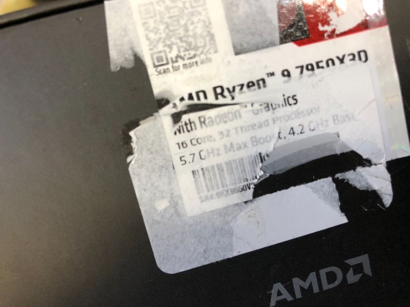 Photo 1 of AMD Ryzen™ 9 7950X3D 16-Core, 32-Thread Desktop Processor
