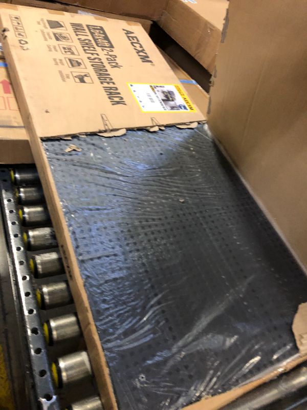 Photo 1 of Aecxm 2pack-1.64x4ft Garage Storage Rack Floating Wall Shelves Garage Shelves Heavy Duty Sturdy Wall Shelves Wall Mounted Shelves (Black)