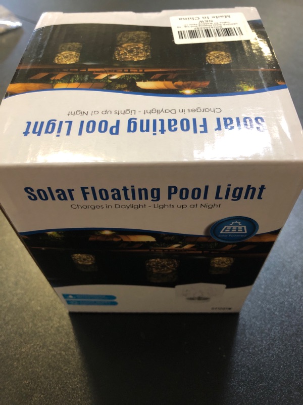 Photo 2 of LENONE Solar Floating Pool Lights, 5.6“ Glow in The Dark Warm White Square Solar Pool Lights That Float, IP68 Waterproof Auto ON/Off Solar Floating Lights for Pool Wedding Party Decorations (1 Piece)