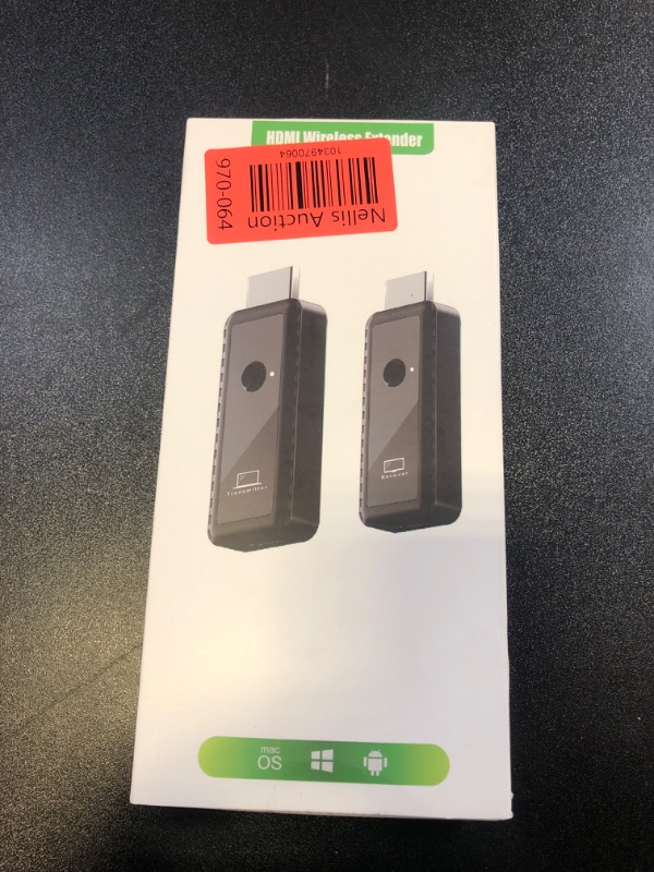 Photo 1 of sunmeg Wireless HDMI Transmitter Receiver with Adapter 4K, 1080P 60HZ HDMI Wireless Extender, Plug & Play 2.4G/5G Wireless HDMI Kit for Streaming Video and Audio to Monitor from Laptop/PC//Projector