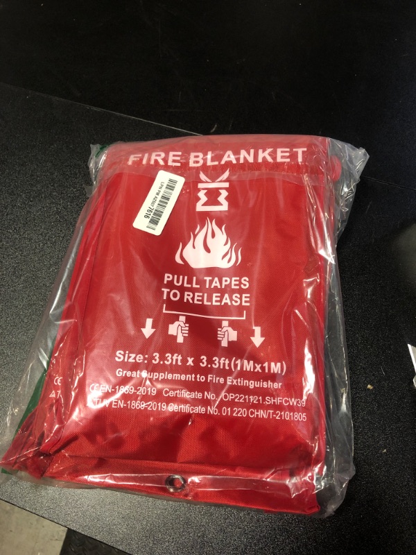 Photo 2 of KITOSUN Fire Blanket for Kitchen Home Emergency - Fiberglass Blankets Fire Survival Suspension Flames Retardant Extinguisher Great for Stove Car Garage Office Camping Caravan BBQ Safety (4-Pack)