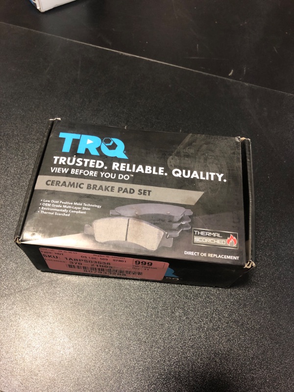 Photo 3 of TRQ Rear Brake Pads Ceramic Compatible with 2019-2021 BMW 330i 330i xDrive 2020 M340i M340i xDrive Z4 Toyota GR Supra