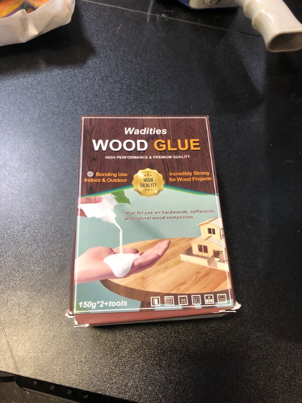 Photo 2 of Wadities Wood Glue, 300g (10.6oz) Wood Repair Glue for Furniture Heavy Duty, Strong Bond Waterproof Professional Furniture Repair Glue Dries Clear for Woodworking, Furniture, Crafts