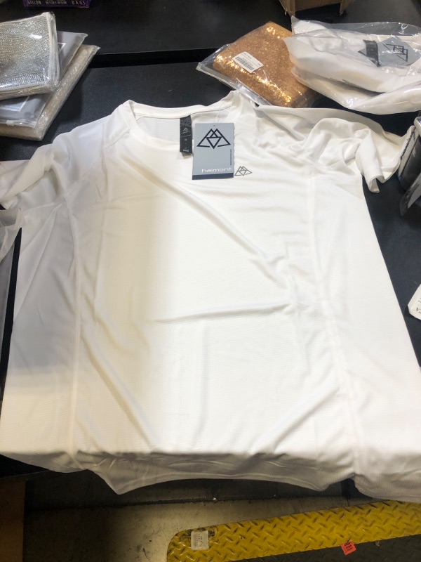 Photo 2 of Haimont Mens active shirts white, size small