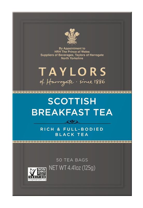 Photo 1 of (bag lot of 10 boxes) Taylors of Harrogate Scottish Breakfast Tea, 50 Teabags/box (expires november 2025)