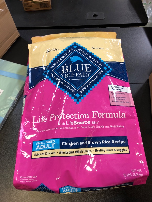 Photo 2 of Blue Buffalo Life Protection Formula Natural Adult Small Breed Dry Dog Food, Chicken and Brown Rice best by december 2025