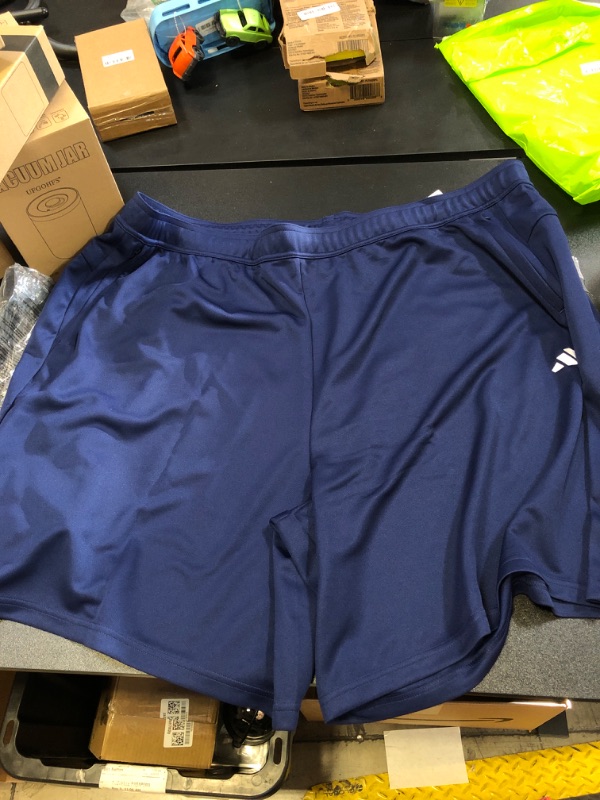 Photo 1 of adidas Men's Tall Size Essentials All Set Training Shorts, Dark Blue/White size 4XLT