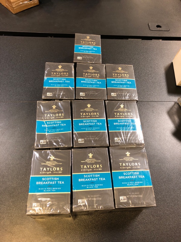 Photo 1 of 10 BOXES of Taylors of Harrogate Scottish Breakfast, 50 Teabags