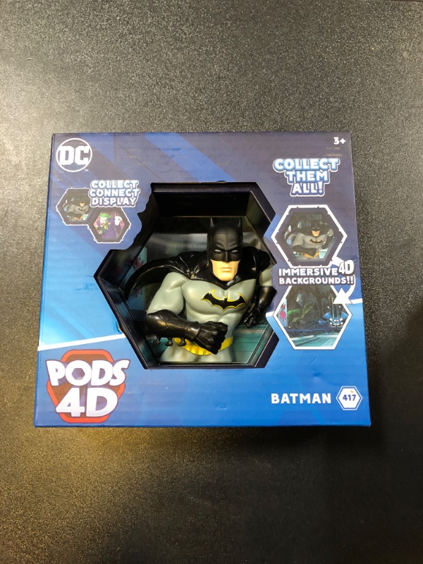 Photo 1 of WOW! PODS 4D DC Batman Toy - Unique Connectable & Collectable Batman DC Action Figures - Wall or Shelf Display Toy Figure, Batman Action Figure, Easter Basket Stuffers, Batman Gifts for Men, DC Toys