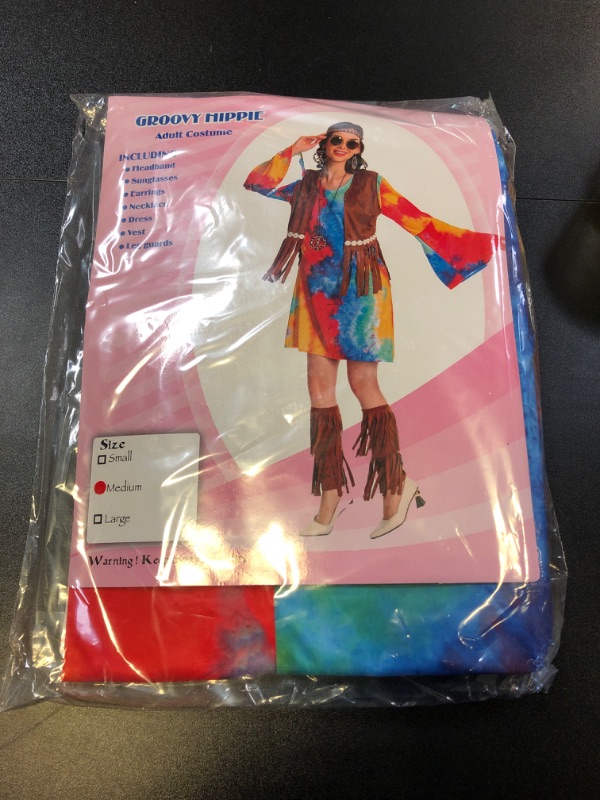 Photo 2 of Hippie Halloween Costumes for Women Men: 60s 70s Outfit Matching Couple Costume Adult Duo Hippy Disfraz Mujer Hombre