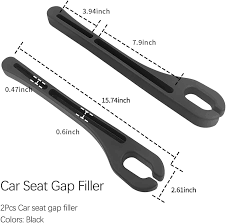 Photo 1 of Nicime 2PCS Car Seat Gap Filler, Waterproof Multifunctional Seat Side Gap Filler, Car Seat Gap Organizer for Cellphone Wallet Keys Coins (Black)