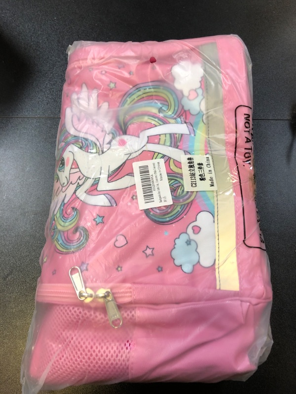 Photo 2 of Soekidy Unicorn School Backpack for Girls Kids Backpacks Toddler Bookbags with Lunch Box Pencil Bag 3 in 1 School Bags Sets for Age 3+