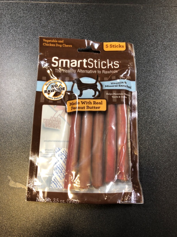 Photo 2 of SmartBones SmartSticks Peanut Butter Chews Dog Treats BBNOV2024