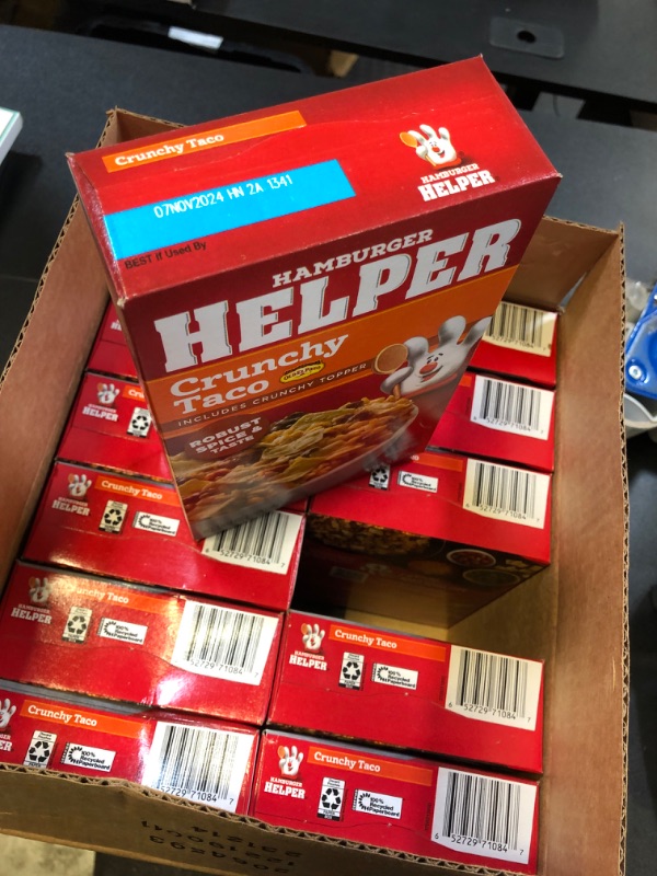 Photo 3 of Hamburger Helper, Crunchy Taco, 7.6 oz 12 PACK