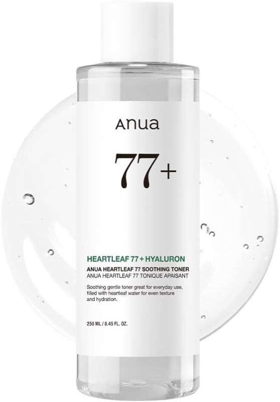 Photo 1 of 
Anua Heartleaf 77 Soothing Toner I pH 5.5 Trouble Care, Calming Skin, Refreshing, Hydrating, Purifying, Cruelty Free, Vegan