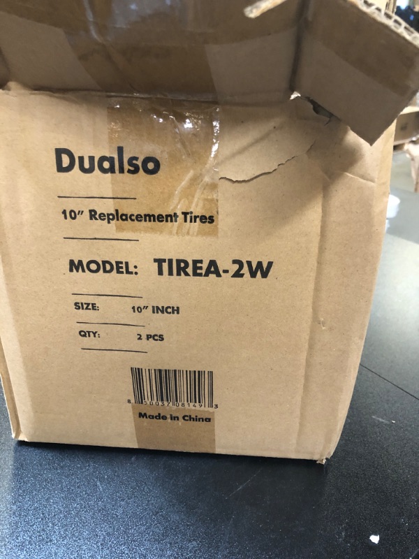 Photo 3 of 10-Inch Replacement Tire and Wheel 4.10/3.50-4" - 10” Utility Tires for Cart, Dolly, Hand Truck, Generator, Lawnmower, Garden Wagon with 5/8” Axle Bore Hole - Double Sealed Bearings (2 pack)