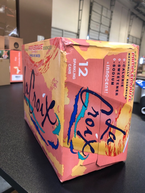 Photo 3 of 1 Box LaCroix Pamplemousse (Grapefruit) Sparkling Water 12 Sparkling Cans 12fl oz