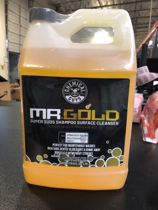 Photo 3 of 1 Bottle Of Chemical Guys CWS213 Mr. Gold Foaming Car Wash Soap (Works with Foam Cannons, Foam Guns or Bucket Washes) Safe for Cars, Trucks, Motorcycles, RVs & More, 128 fl oz (1 Gallon), Pina Colada Scent