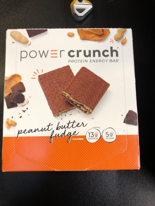 Photo 2 of BioNutritional Research Group Power Crunch Protein Energy Bar Peanut Butter Fudge 12 Bar(S) Exp 06-19-2025