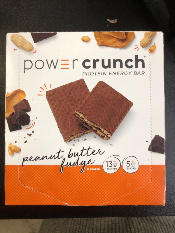 Photo 2 of -BioNutritional Research Group Power Crunch Protein Energy Bar Peanut Butter Fudge 12 Bar(S) EXP 06-19-2025