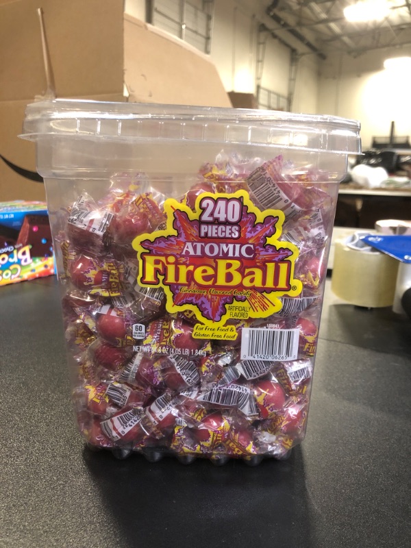 Photo 3 of 240 Pieces of Wonka Atomic Fireball Jawbreakers UNKNOWN EXPIRATION DATE 