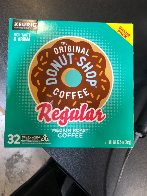 Photo 2 of The Original Donut Shop Regular, Single-Serve Keurig K-Cup Pods, Medium Roast Coffee Pods, 32 Count Original 32 Count (Pack of 1) EXP 03/31/2026