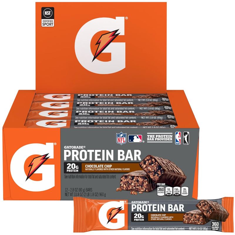 Photo 1 of Gatorade Whey Protein Bars, Variety Pack, 2.8 oz bars , 18 Count (Pack of 3) EXP 12/17/2024