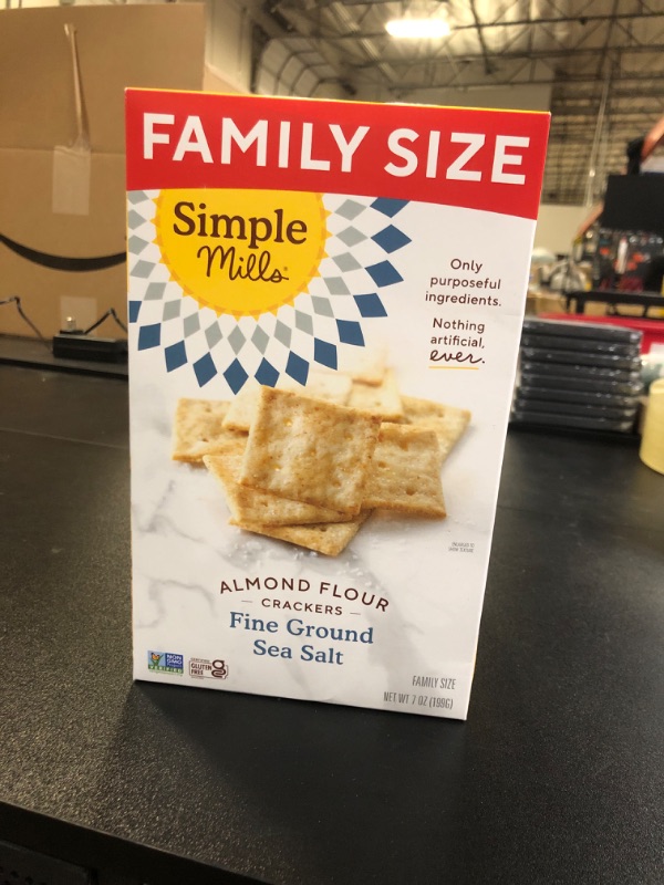 Photo 3 of 4 Box of Simple Mills Almond Flour Crackers Fine Ground Sea Salt