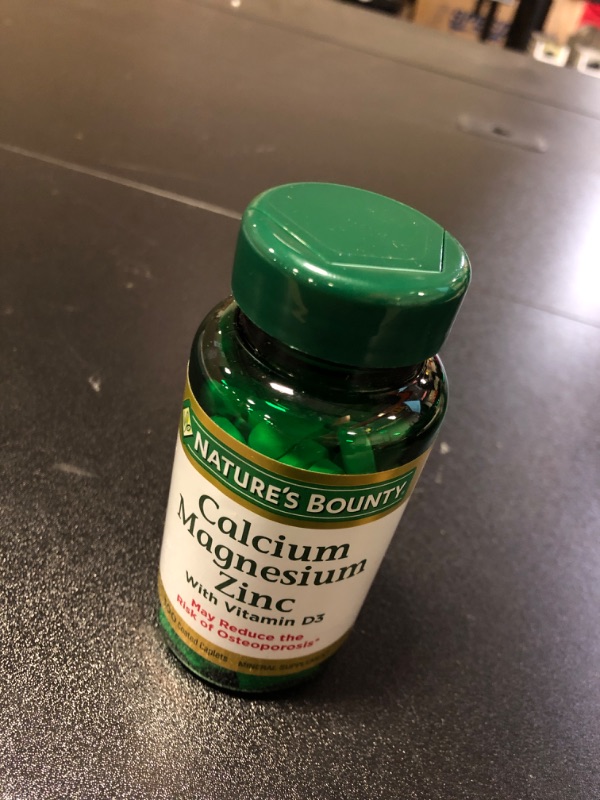 Photo 2 of Nature's Bounty Calcium Magnesium & Zinc Caplets, Immune & Supporting Bone Health, 100 Count BB FEB2027